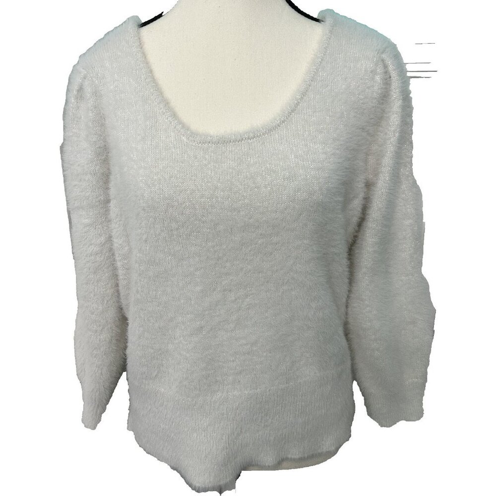 Women's Medium Marled Quality Clothing Pullover Super Soft SWEATER B36